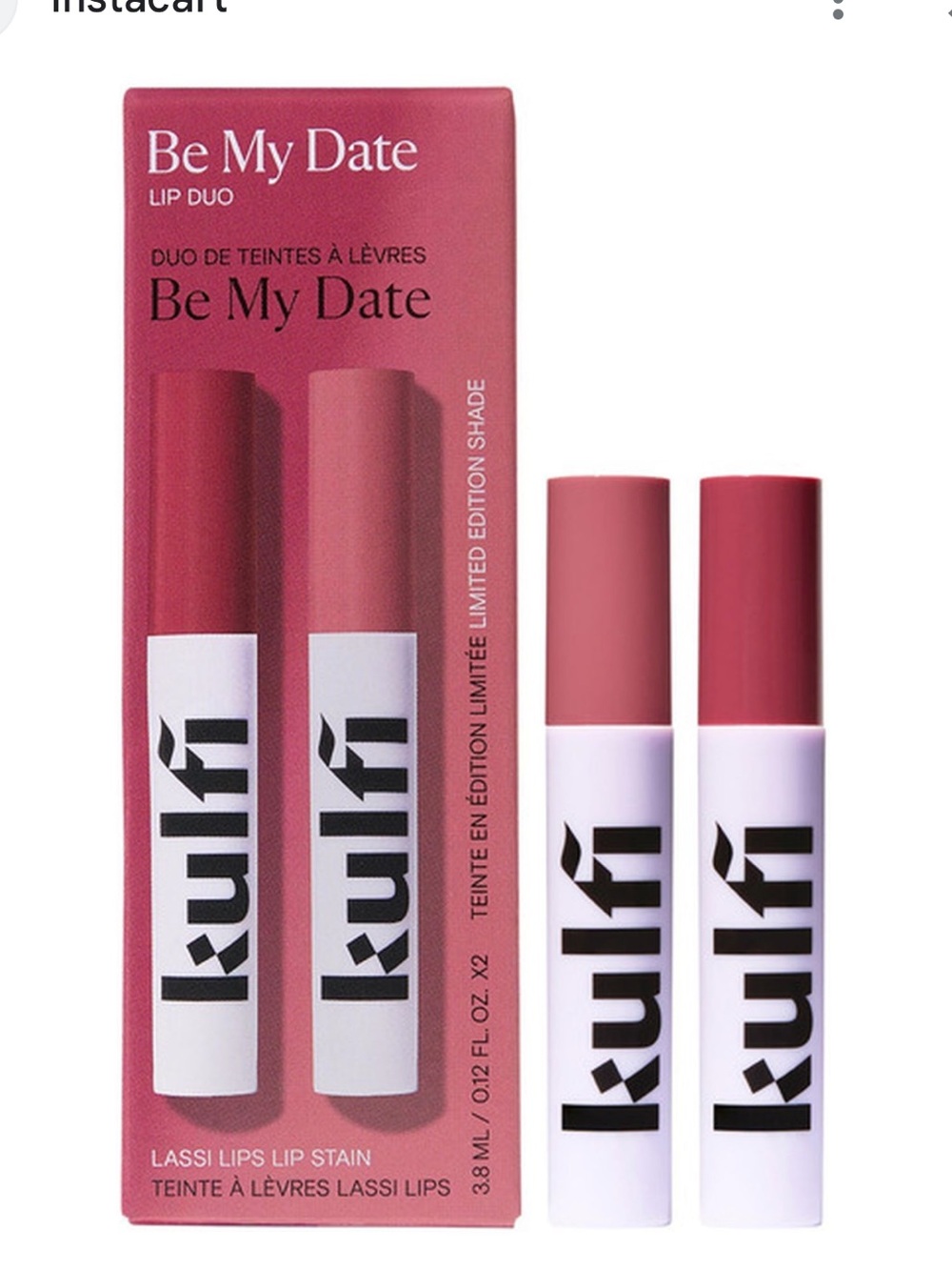 Kulfi Beauty Be My Date Lassi Lips Staining Lip Oil Duo Set